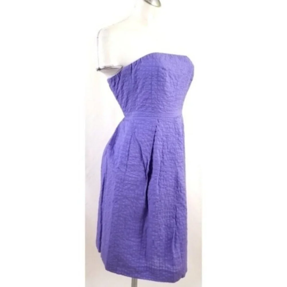 J.Crew Size 2 Strapless Dress Purple